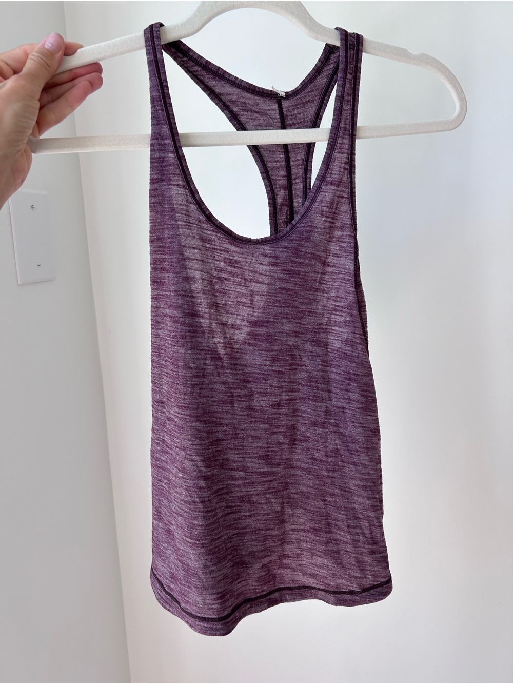 lululemon athletica Heathered Plum Racerback Tank